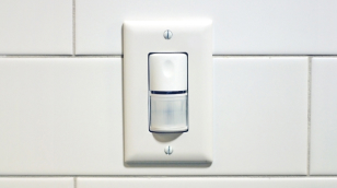 Photograph of occupancy sensor type light switch