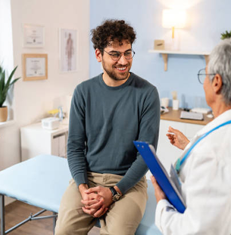 Cuple smiling while drying the dishes and a smart thermostat in the background